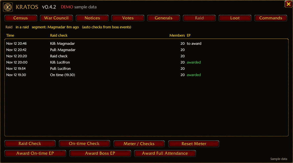 Raid checks